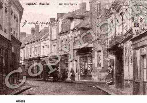 Ville de NESLE, carte postale ancienne