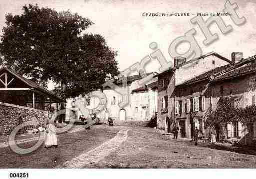 Ville de ORADOURSURGLANE, carte postale ancienne