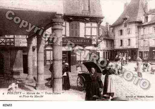 Ville de PONTIVY, carte postale ancienne