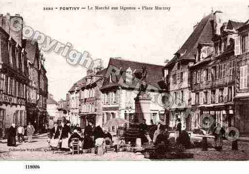 Ville de PONTIVY, carte postale ancienne