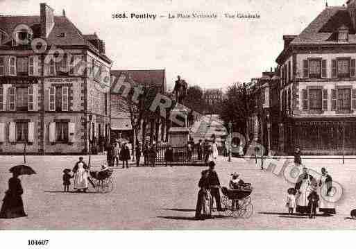 Ville de PONTIVY, carte postale ancienne