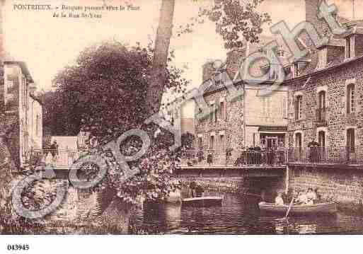 Ville de PONTRIEUX, carte postale ancienne