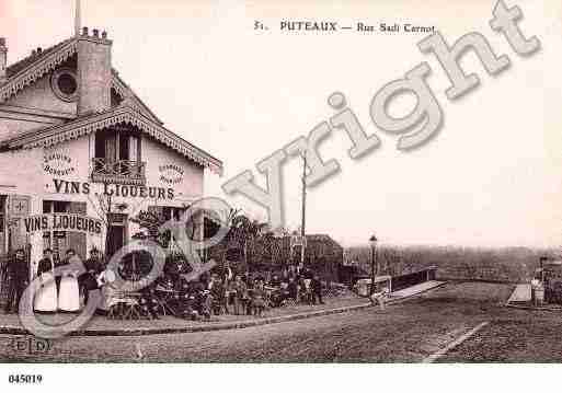 Ville de PUTEAUX, carte postale ancienne