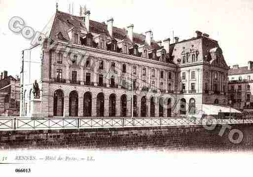 Ville de RENNES, carte postale ancienne