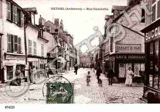 Ville de RETHEL, carte postale ancienne