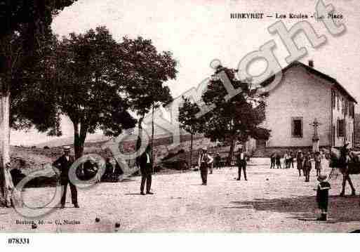 Ville de RIBEYRET, carte postale ancienne