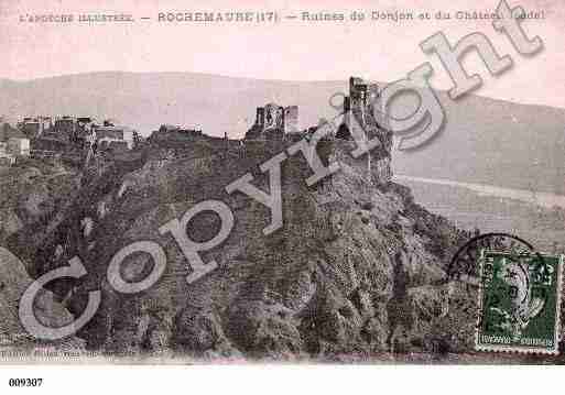 Ville de ROCHEMAURE, carte postale ancienne