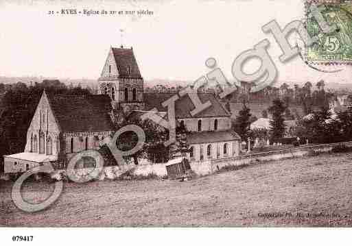 Ville de RYES, carte postale ancienne