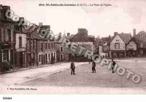 Ville de SAINTAUBINDUCORMIER, carte postale ancienne