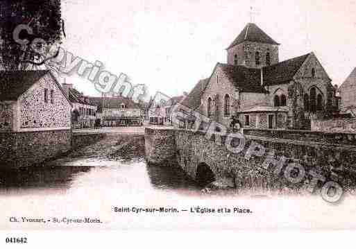 Ville de SAINTCYRSURMORIN, carte postale ancienne