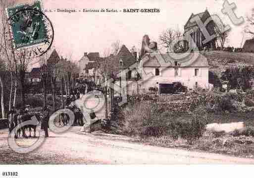 Ville de SAINTGENIES, carte postale ancienne