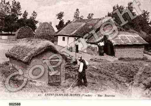 Ville de SAINTJEANDEMONTS, carte postale ancienne