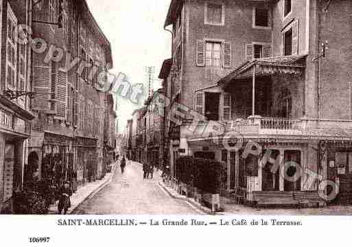 Ville de SAINTMARCELLIN, carte postale ancienne