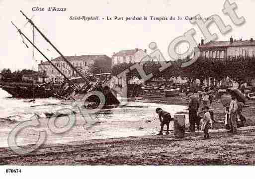 Ville de SAINTRAPHAEL, carte postale ancienne