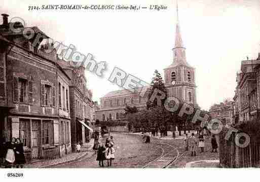 Ville de SAINTROMAINDECOLBOSC, carte postale ancienne