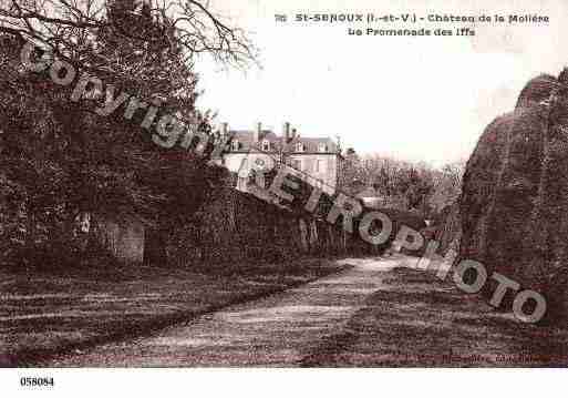 Ville de SAINTSENOUX, carte postale ancienne