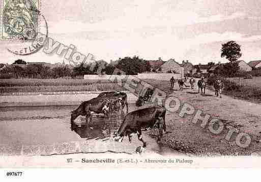 Ville de SANCHEVILLE, carte postale ancienne