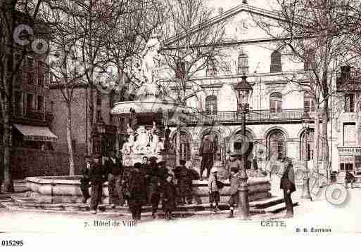 Ville de SETE, carte postale ancienne
