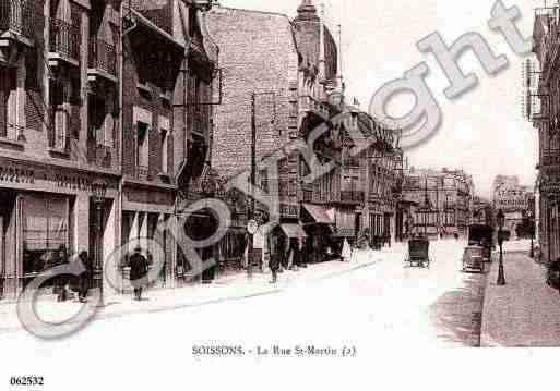 Ville de SOISSONS, carte postale ancienne