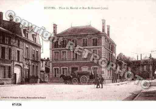 Ville de SUIPPES, carte postale ancienne