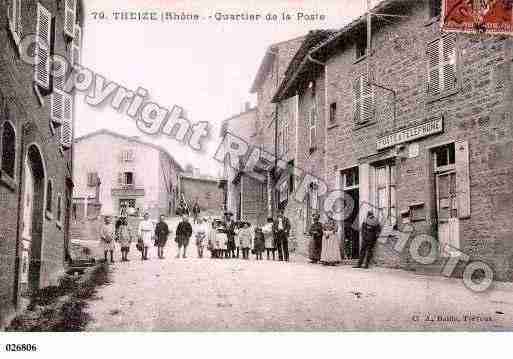 Ville de THEIZE, carte postale ancienne