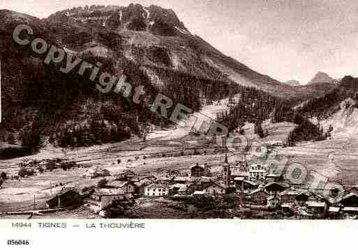 Ville de TIGNES, carte postale ancienne