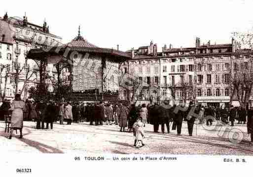 Ville de TOULON, carte postale ancienne