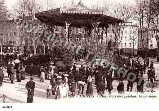 Ville de TOULON, carte postale ancienne