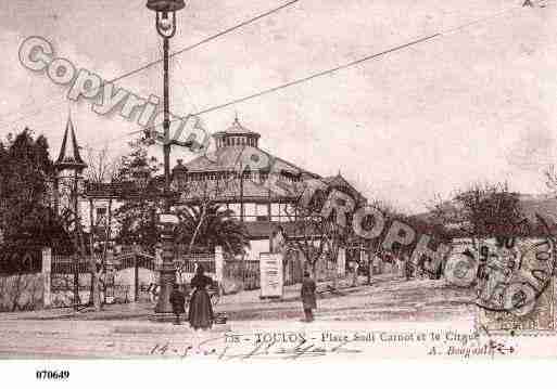 Ville de TOULON, carte postale ancienne