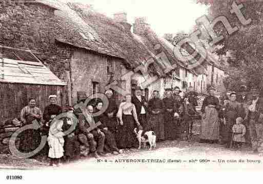 Ville de TRIZAC, carte postale ancienne