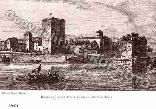 Ville de VIENNE, carte postale ancienne