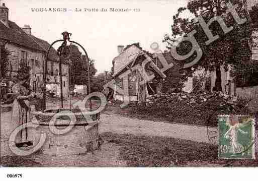 Ville de VOULANGIS, carte postale ancienne