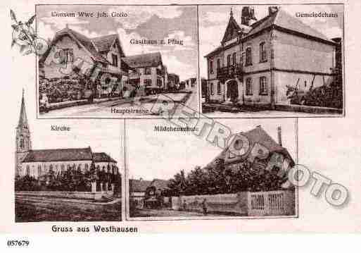 Ville de WESTHOUSE, carte postale ancienne