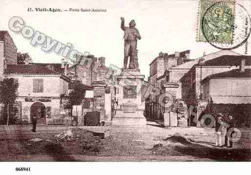 Ville de AGEN, carte postale ancienne