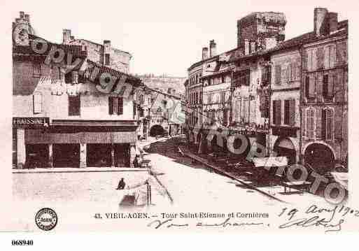 Ville de AGEN, carte postale ancienne