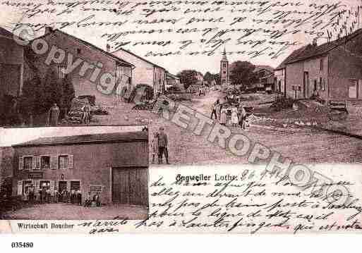 Ville de ANGVILLERLESBISPING, carte postale ancienne