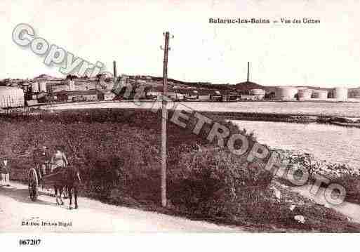 Ville de BALARUCLESBAINS, carte postale ancienne