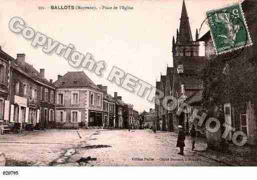 Ville de BALLOTS, carte postale ancienne