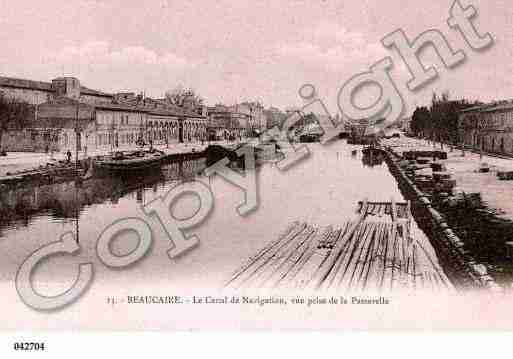 Ville de BEAUCAIRE, carte postale ancienne