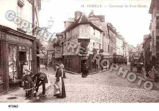 Ville de BERNAY, carte postale ancienne