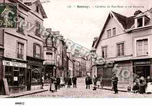 Ville de BERNAY, carte postale ancienne