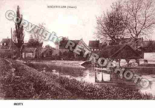 Ville de BISCHWILLER, carte postale ancienne