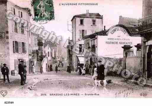 Ville de BRASSACLESMINES, carte postale ancienne