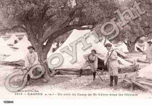 Ville de CAGNESSURMER, carte postale ancienne