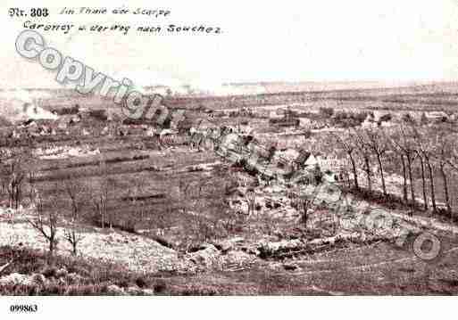 Ville de CARENCY, carte postale ancienne