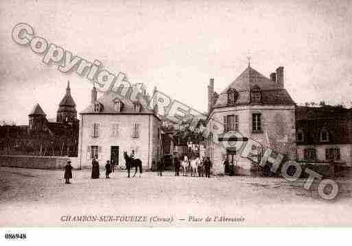 Ville de CHAMBONSURVOUEIZE, carte postale ancienne