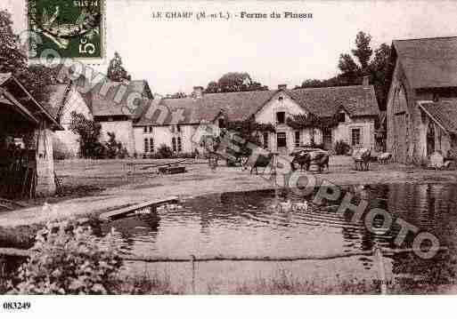 Ville de CHAMPSURLAYON, carte postale ancienne