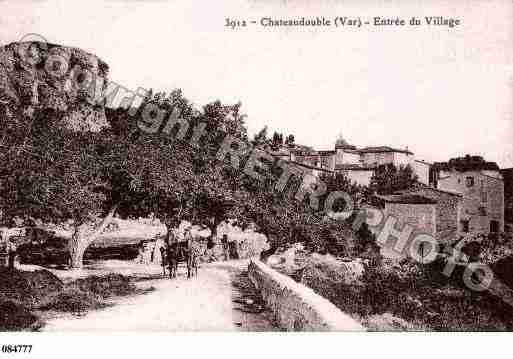 Ville de CHATEAUDOUBLE, carte postale ancienne