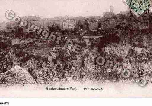 Ville de CHATEAUDOUBLE, carte postale ancienne