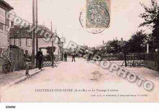 Ville de CHATENAYSURSEINE, carte postale ancienne